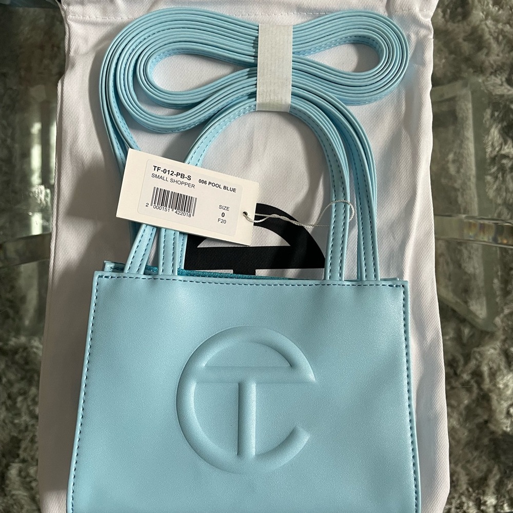TELFAR- Small Shopping Bag - Pool Blue